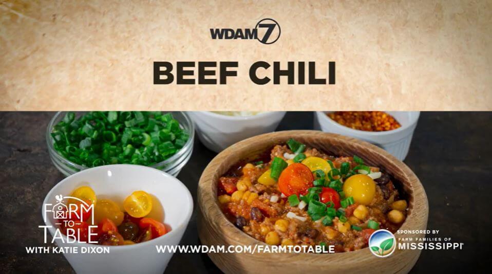 Katie Dixon’s Beef Chili Recipe